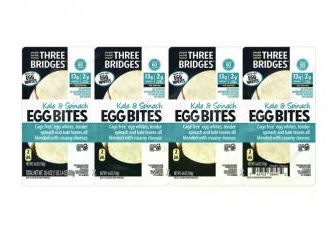 Three Bridges Spinach & Kale Egg White Bites 4-4.6 oz