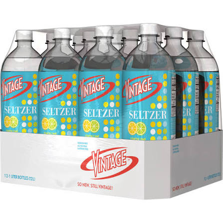 Vintage Seltzer Water 12-1 Liter