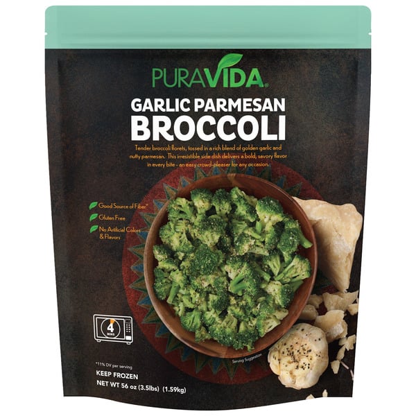 Pura Vida Garlic Parmesan Broccoli 3.5 lbs