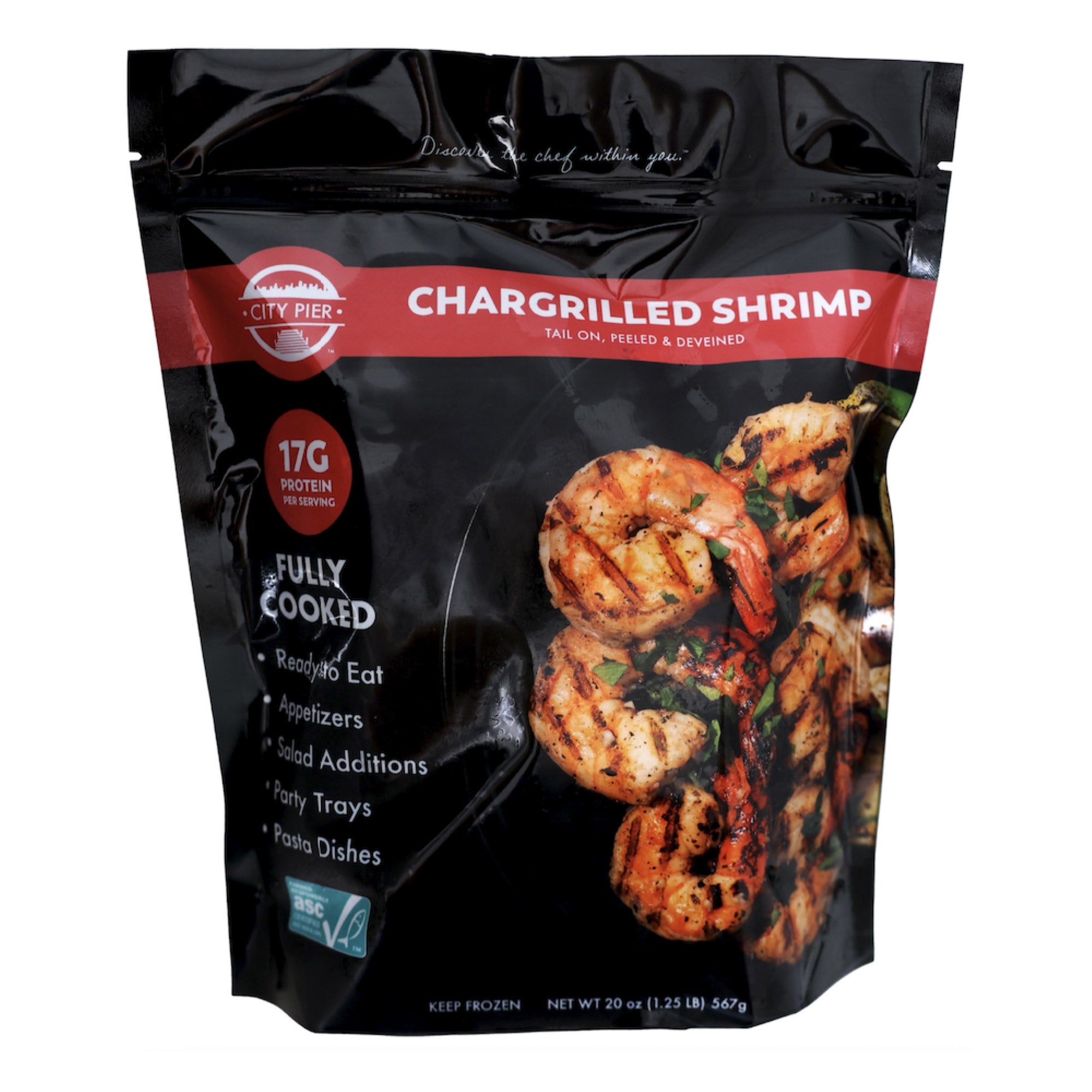 City Pier Chargrilled Fully Cooked Shrimp 31-40 ct 1.25 lbs