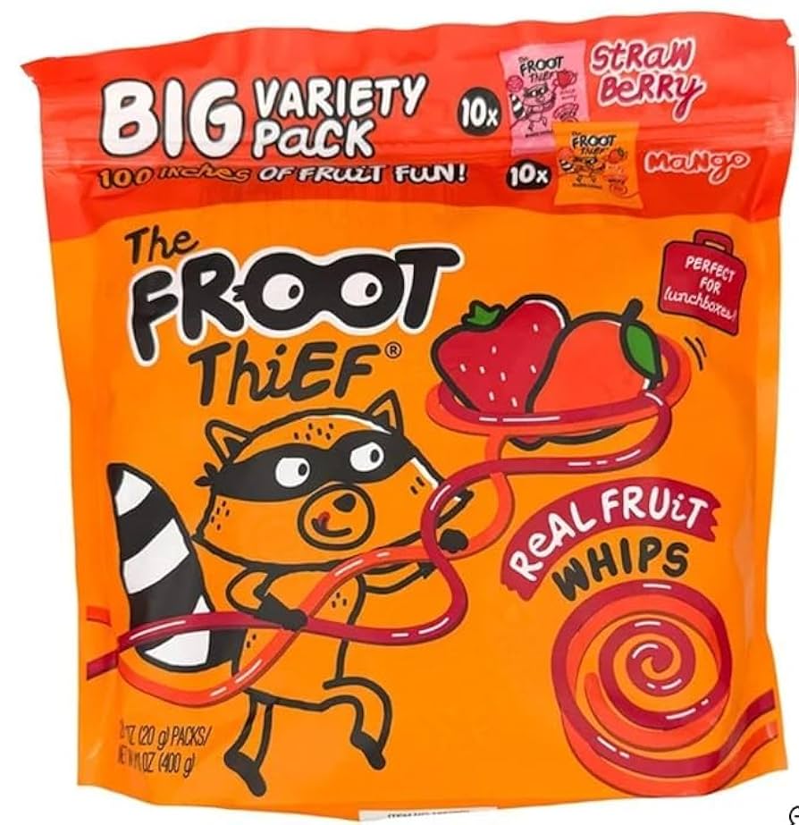 Froot Thief Real Fruit Whips Strawberry & Mango 20 ct