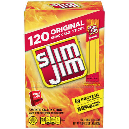 Slim Jim Beef Sticks 120 ct