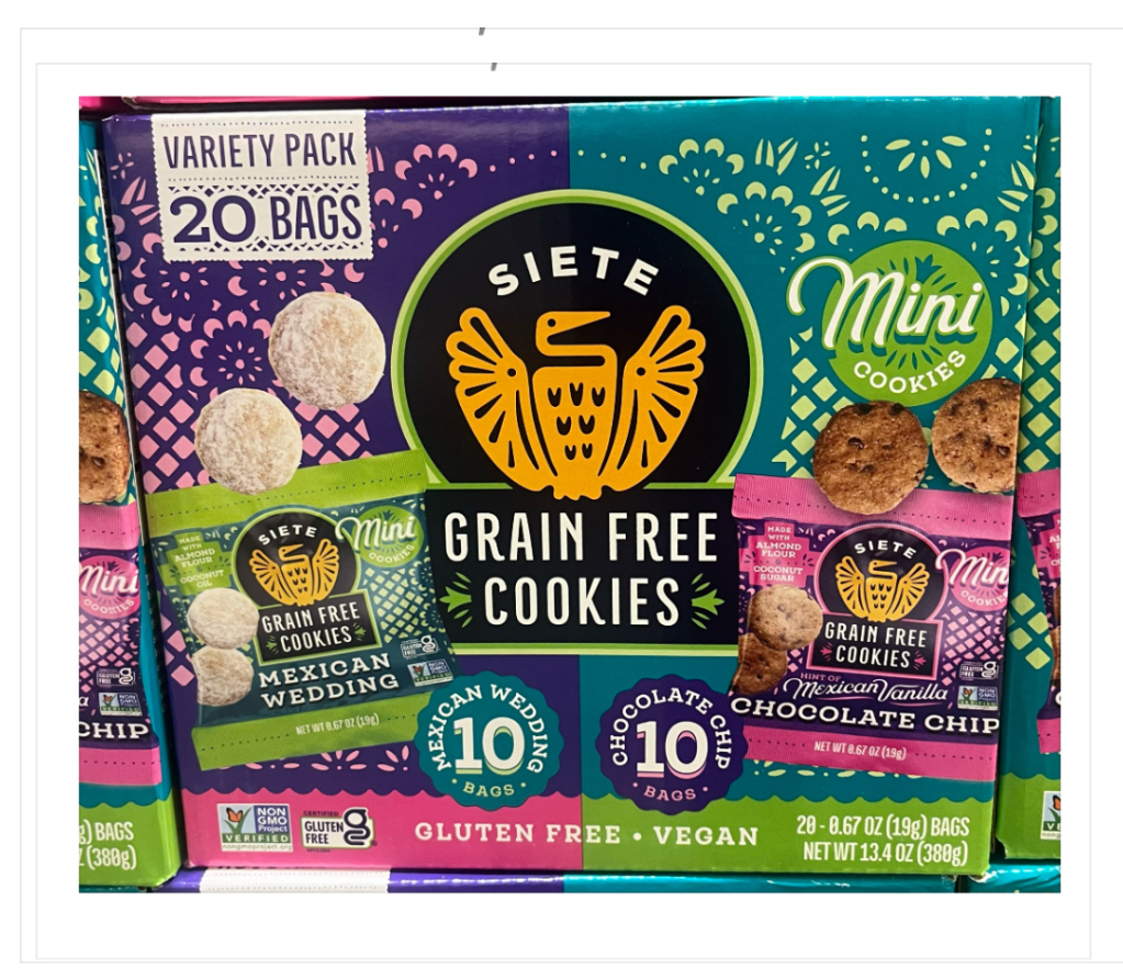 Siete Chocolate Chip & Wedding Cookies Variety Pack 20 ct