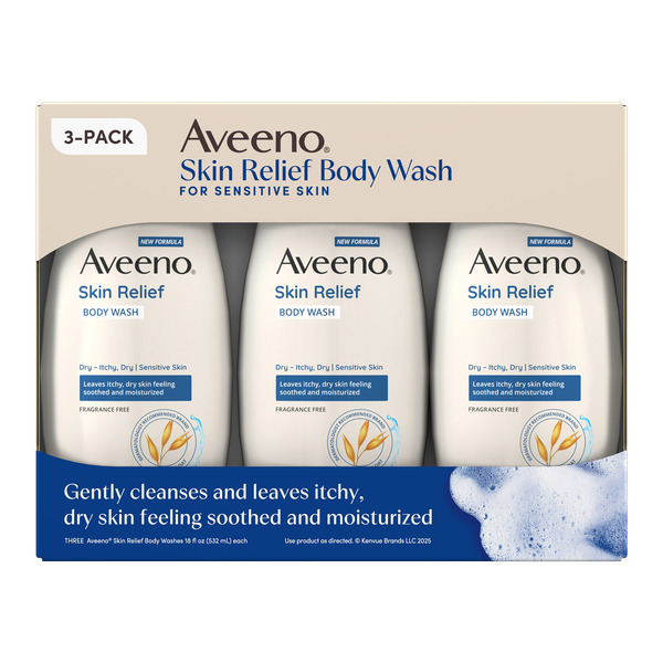 Aveeno Skin Relief Body Wash 3-18 oz