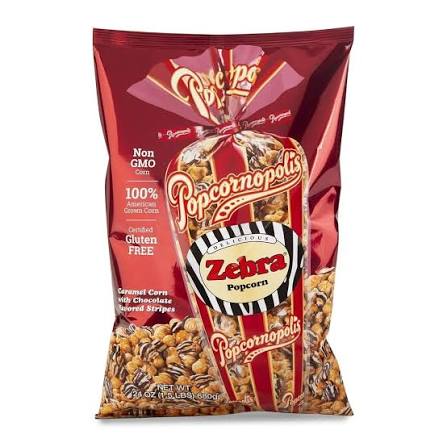 Popcornopolis Zebra Popcorn 24 oz