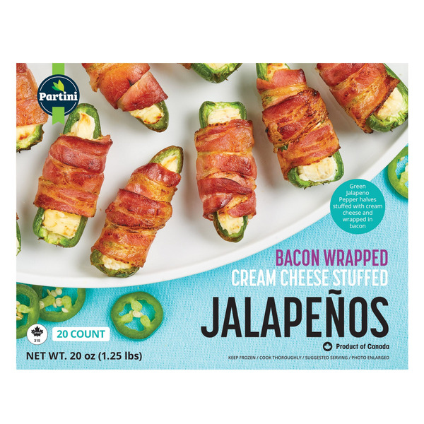Partini Bacon Wrapped Jalapeño 20 ct