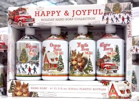 Happy & Joyful Holiday Hand Soap 4-21.5 oz