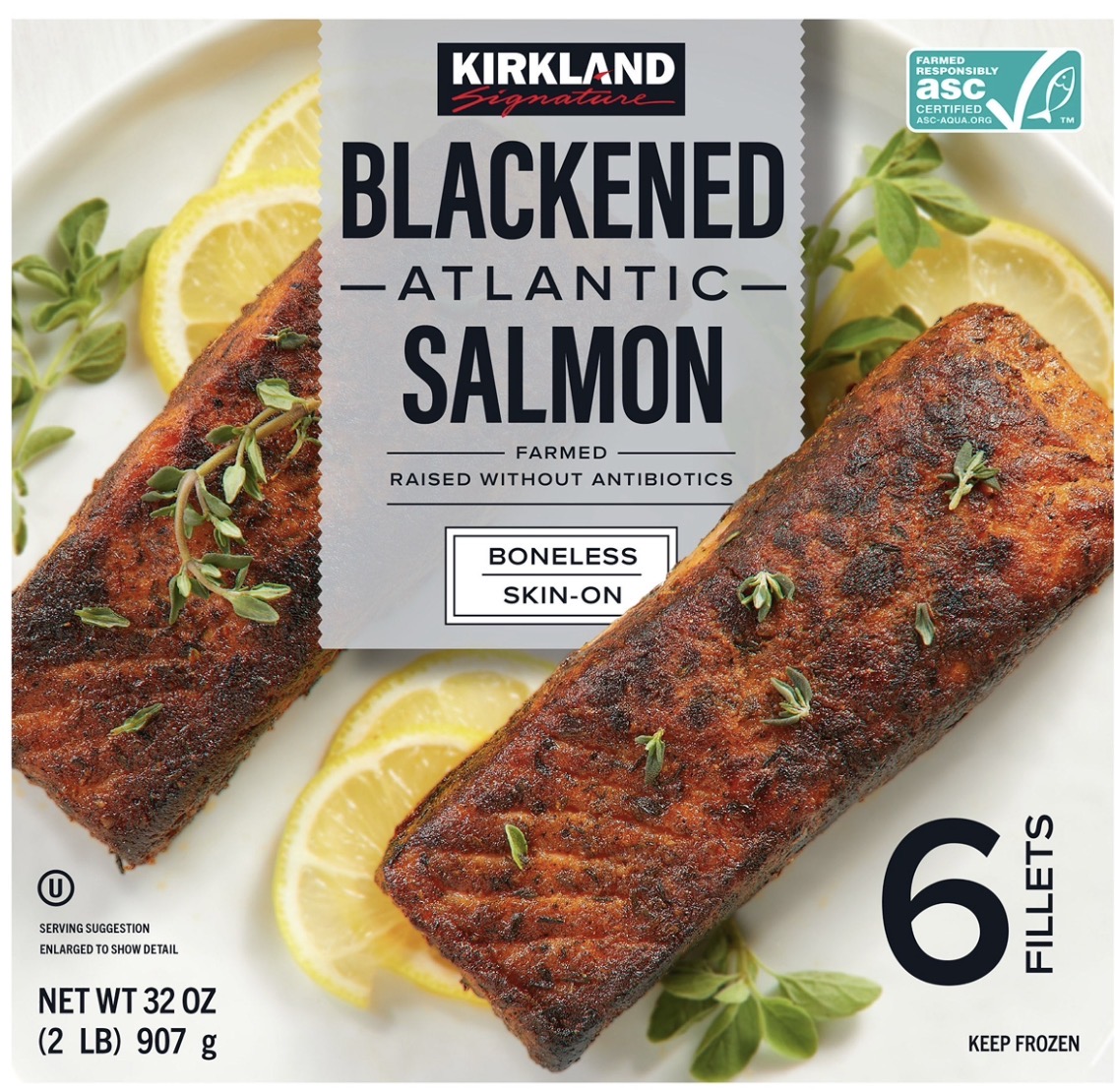 Kirkland Signature Blackened Salmon 2 lbs