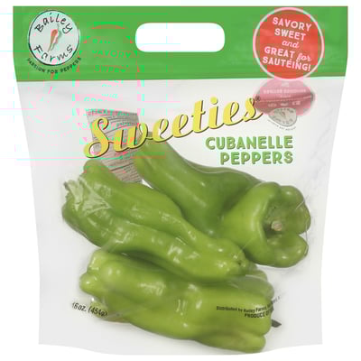 Bailey Farms Sweeties Cubanelle Peppers 1 lb