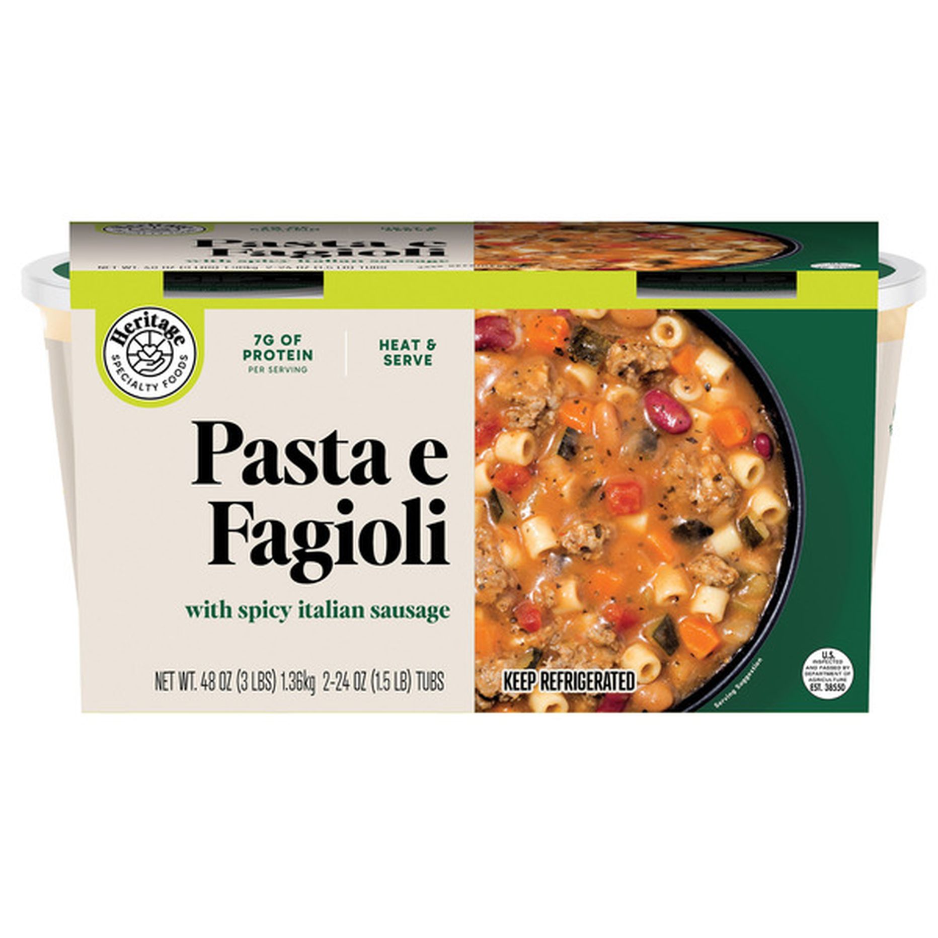 Heritage Foods Pasta e Fagioli 2-24 oz