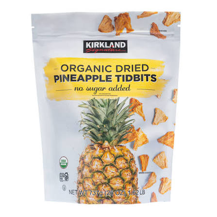 Kirkland Signature Organic Dried Pineapple 26 oz