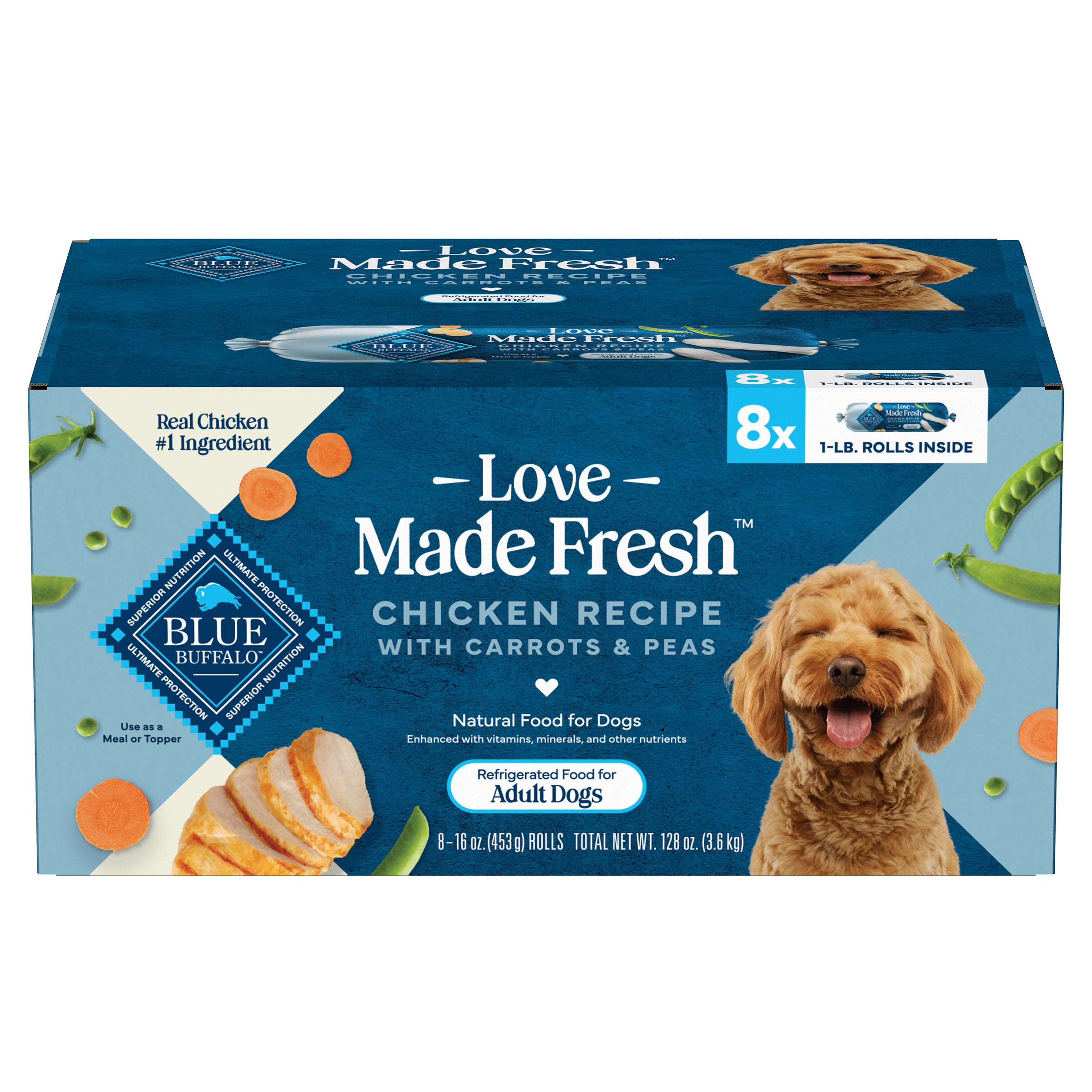 Love Made Fresh Chicken Recipe Rolls 8-1 lb