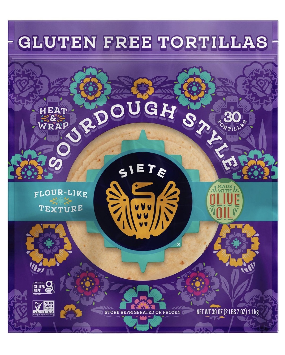 Siete Sourdough Style Gluten Free Tortillas 30 ct