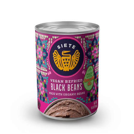 Siete Refried Black Beans 8-16 oz