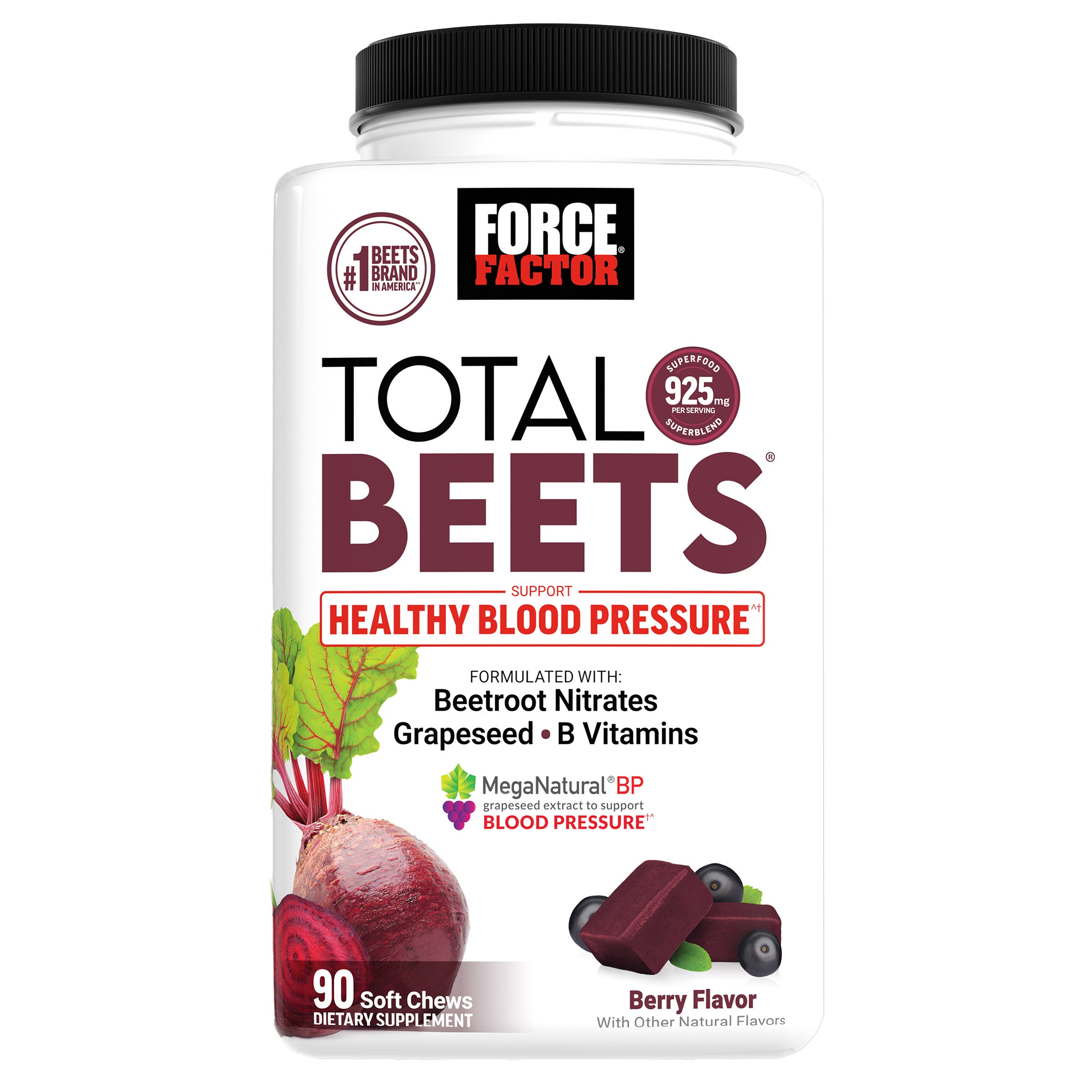 Force Factor Total Beets Soft Chews 90 ct