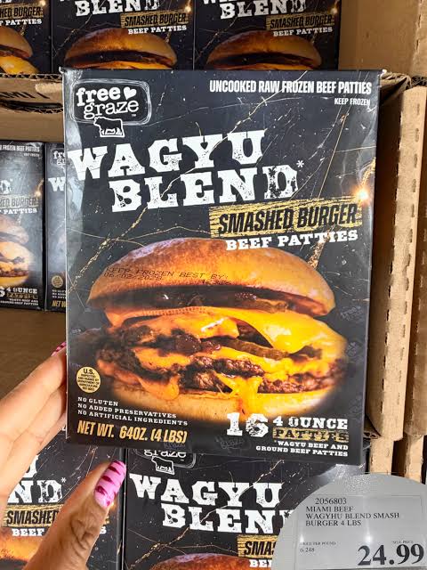 Miami Beef Wagyu Blend Smash Burgers 4 lbs
