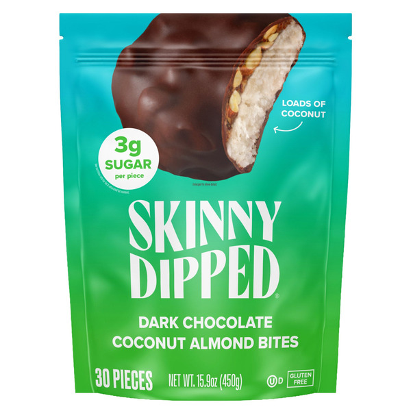 Skinny Dipped Dark Chocolate Coconut Almond Bites 30 ct