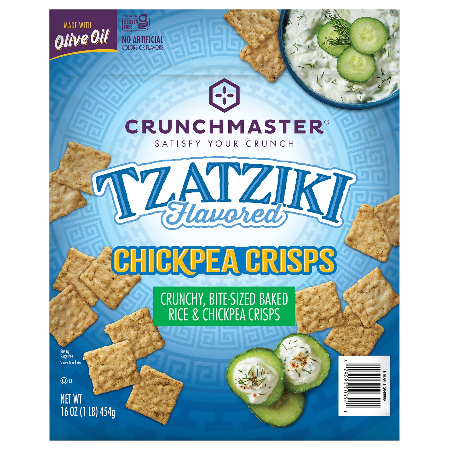 CrunchMaster Chickpea Crisps Tzatziki 16 oz