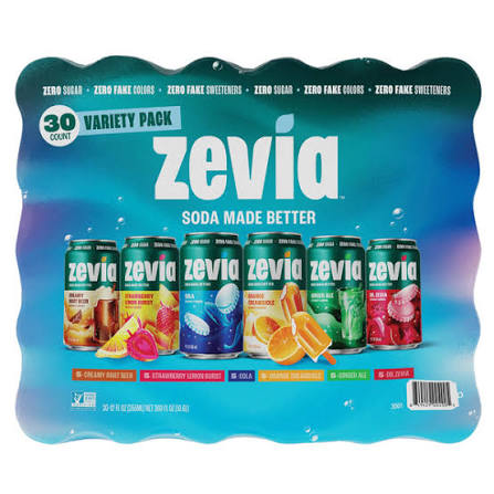 Zevia Cola Variety Pack 30-12 oz