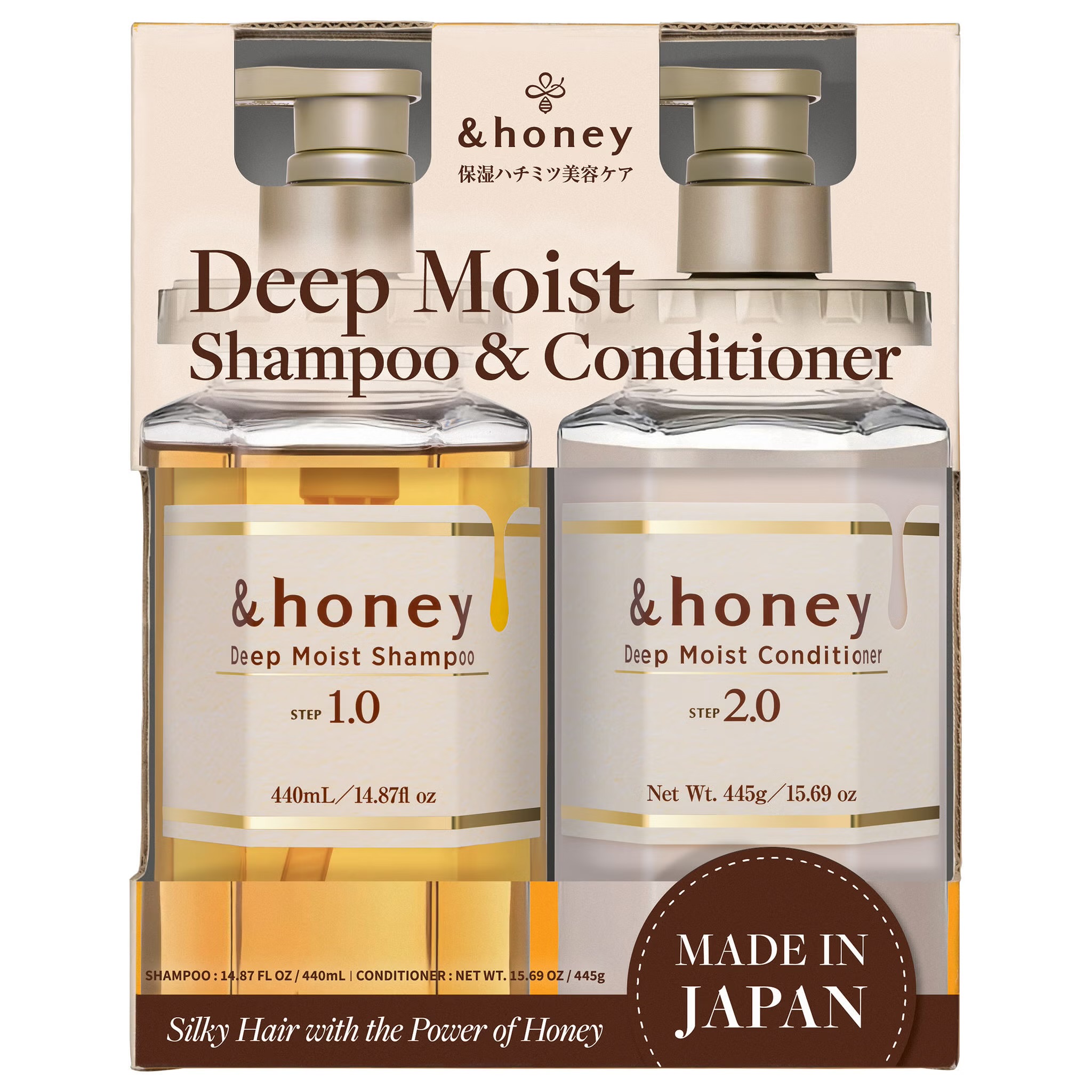 &Honey Deep Moist Shampoo & Conditioner