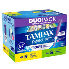 Tampax Pearl Advanced Duopack 87 ct