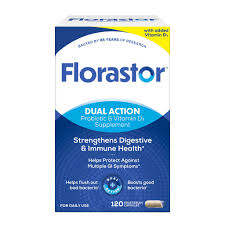 Florastor Probiotic Plus Vitamin D3 120 ct
