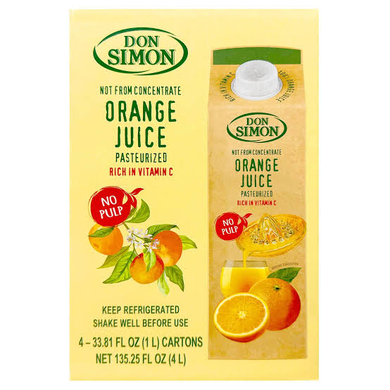 Don Simon 100% Pure Orange Juice 4-33.8 oz