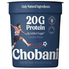 Chobani 20G Protein Plain Greek Yogurt 40 oz
