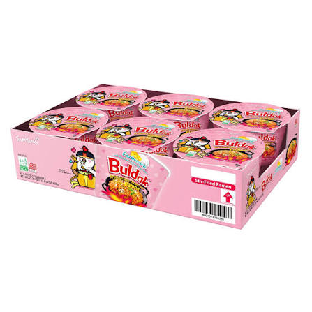 Samyang Buldak Hot Chicken Carbonara Ramen Bowl 6-3.7 oz