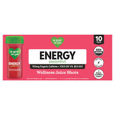 So Good So You Energy Passion Fruit Shots 10-1.7 oz