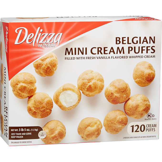 Delizza Belgian Mini Cream Puffs 120 ct